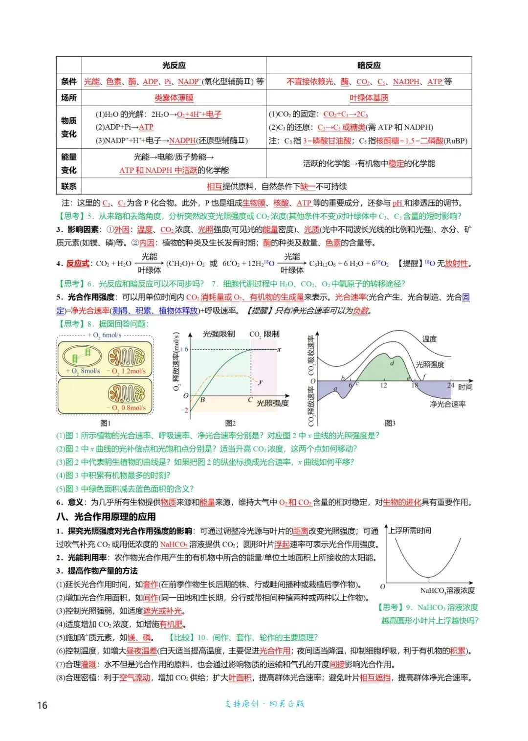 考前回归——高中生物基础知识+经典真题 第16张