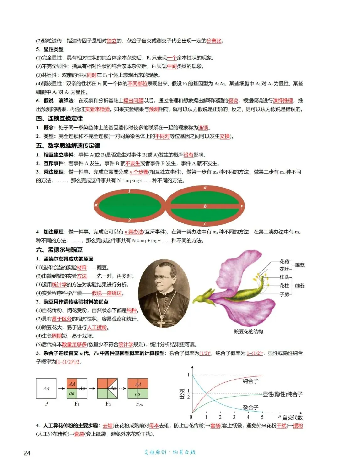 考前回归——高中生物基础知识+经典真题 第24张