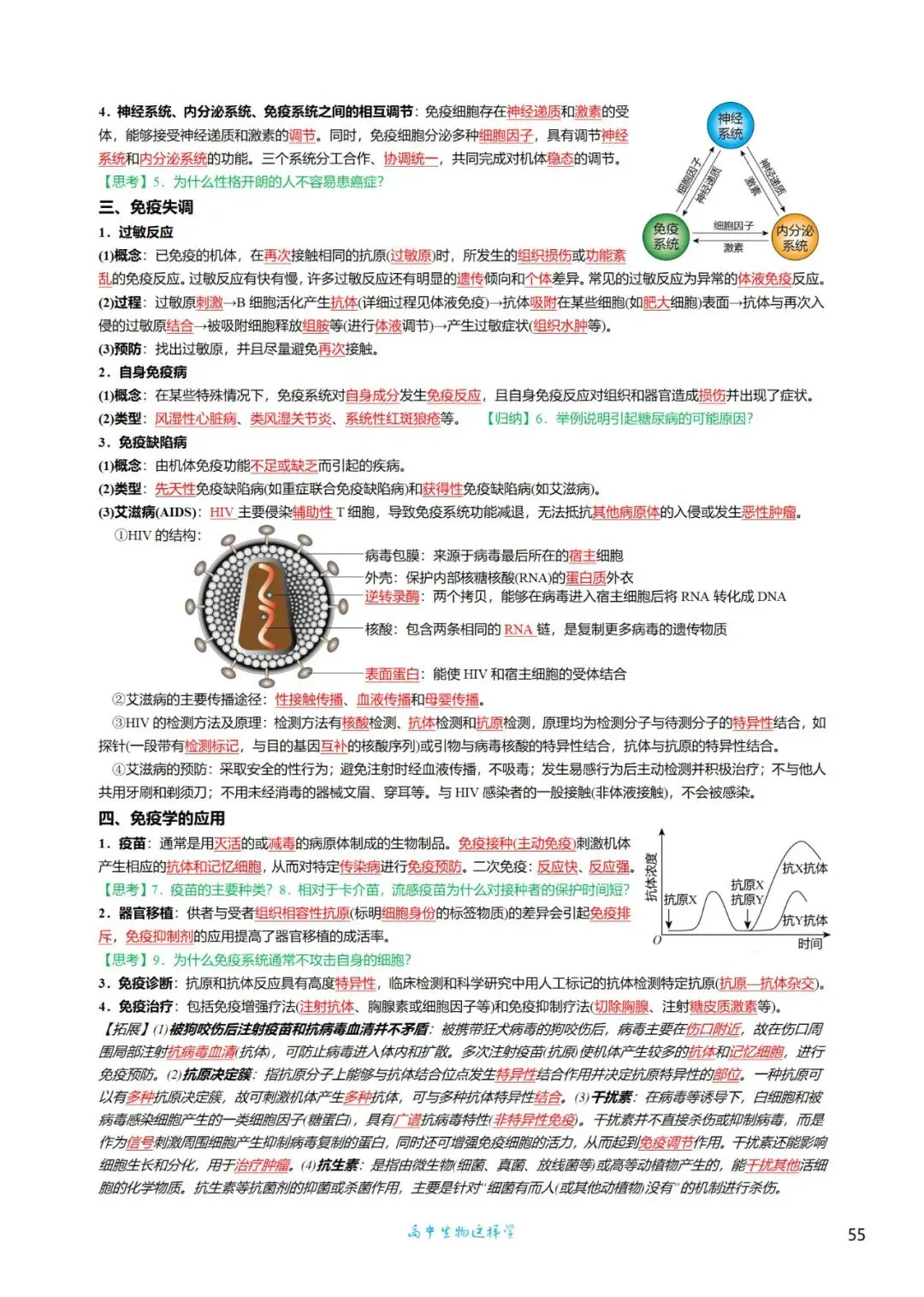 考前回归——高中生物基础知识+经典真题 第55张
