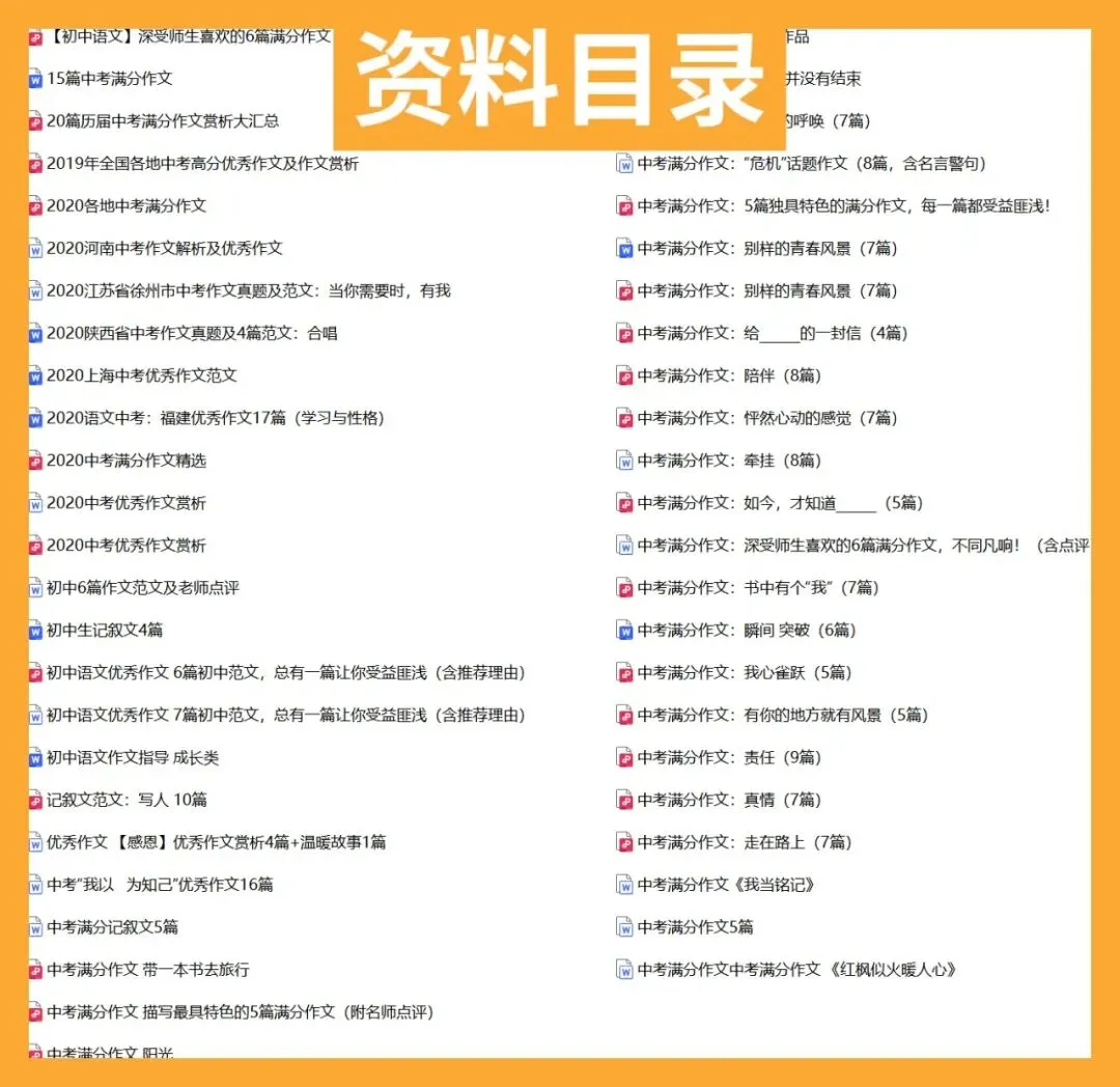 中考语文作文与阅读专项提升-CY002 第6张
