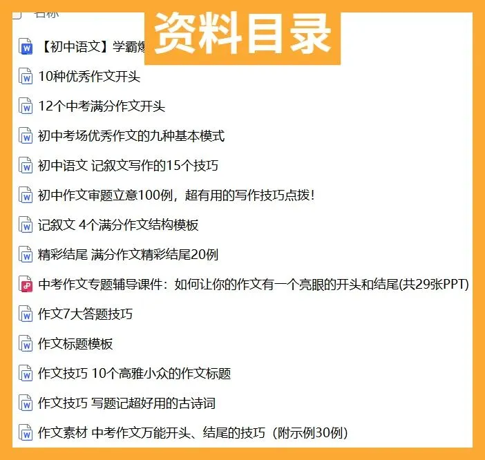 中考语文作文与阅读专项提升-CY002 第8张