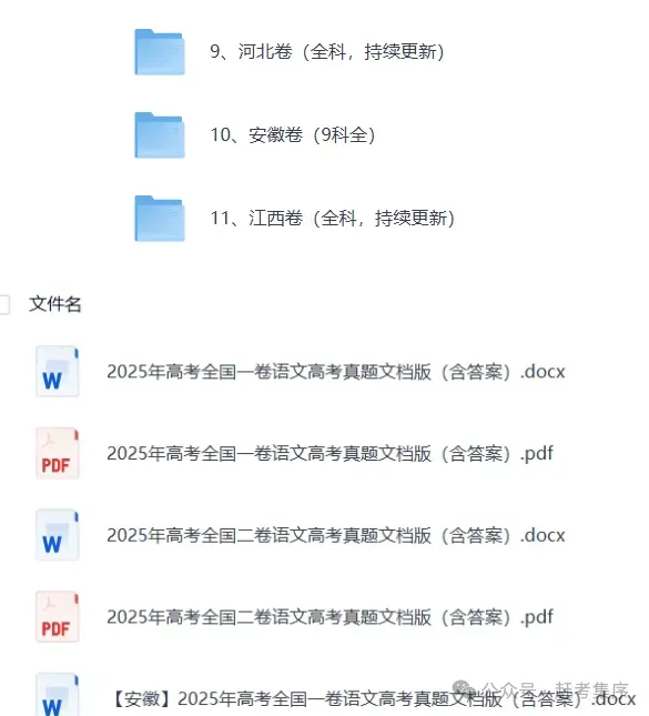 【高考真题合集完整版】2008-2025高考试题与答案电子打印版pdf含历年解析 第5张