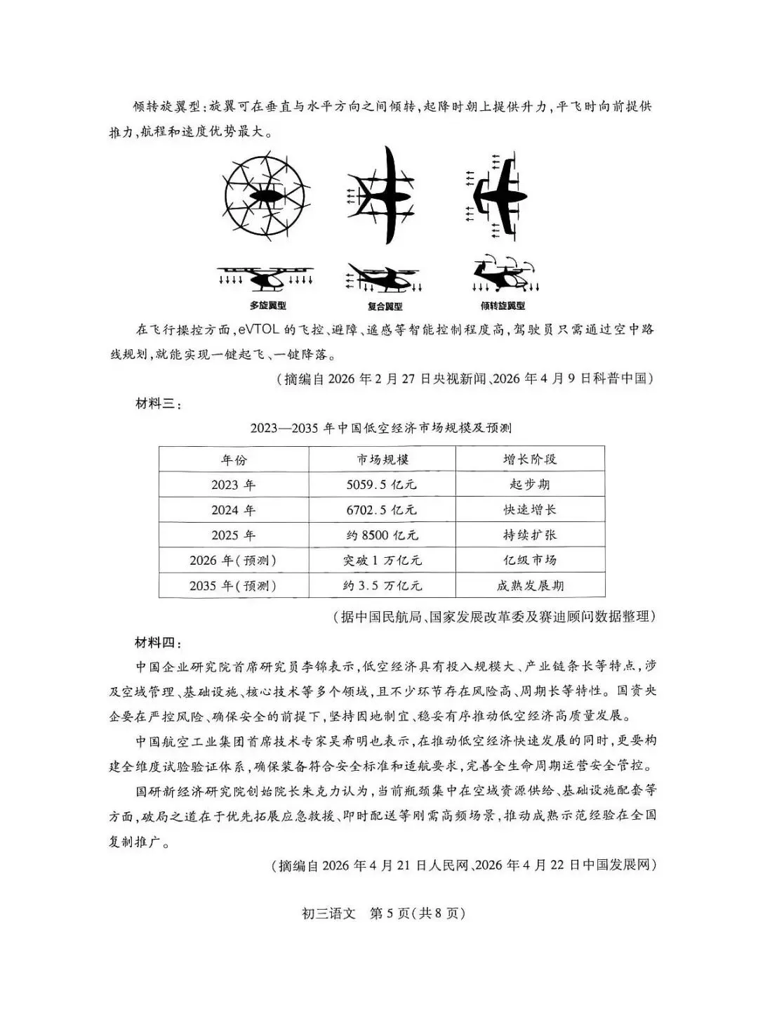 刚考完!昆山初三一模真题(全科),帮孩子查漏补缺必做卷 第6张