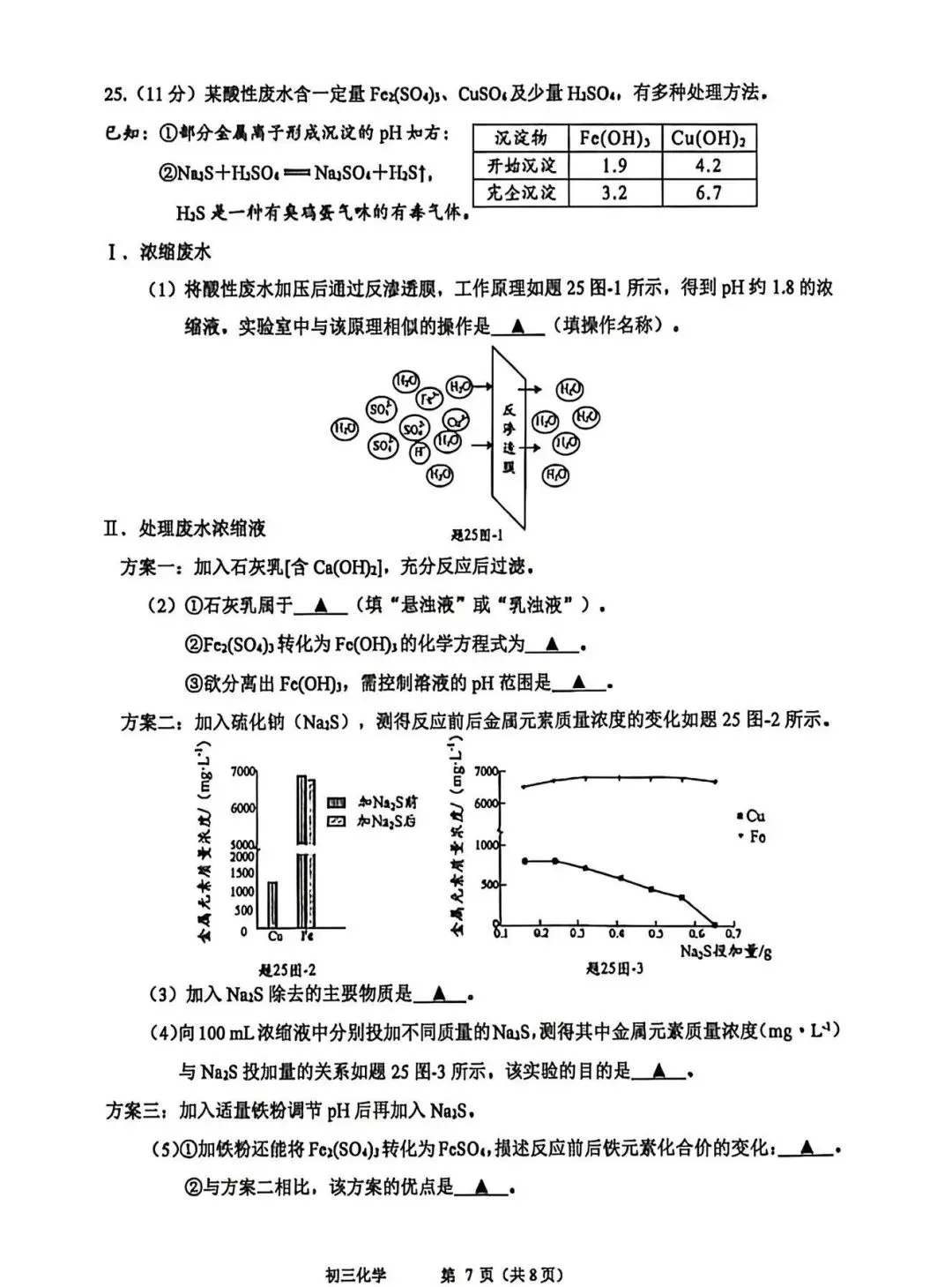 刚考完!昆山初三一模真题(全科),帮孩子查漏补缺必做卷 第59张