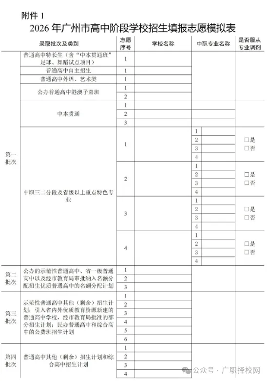 重磅!2026年广州中考志愿填报政策发布 第2张
