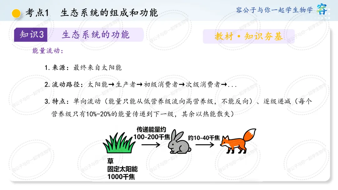 初中生物学中考一轮复习课件《第8讲 生态系统及生态安全》 第6张