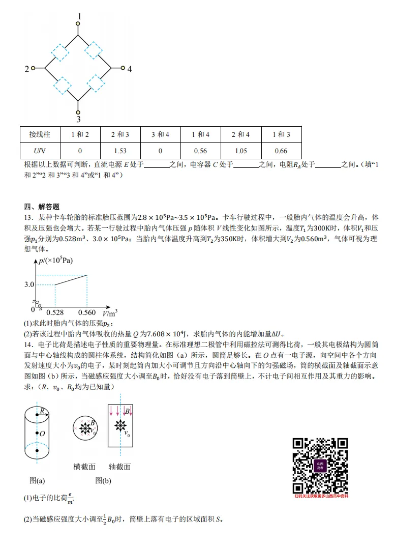 2025年山西高考真题语数英/物化生/史政地试题及答案含解析 第48张