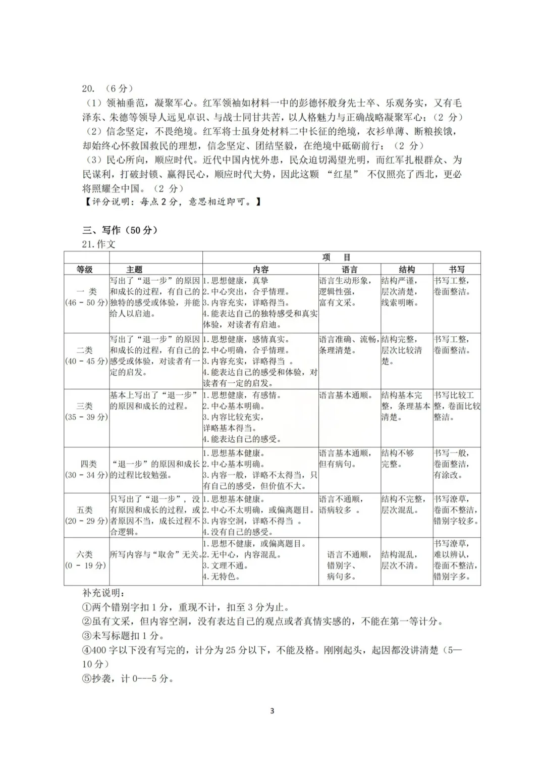 重磅!2026年雅礼中考初三一模部分真题及答案 第13张