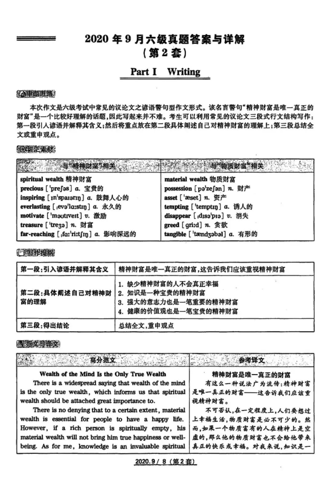 2020年9月六级真题及解析 第47张