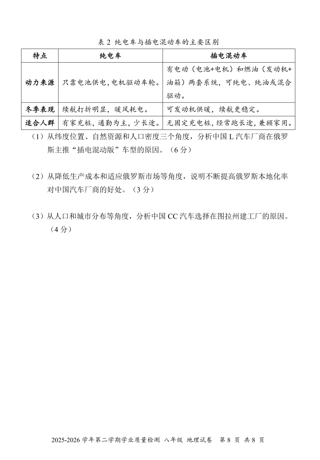 区模考试卷分析 第8张