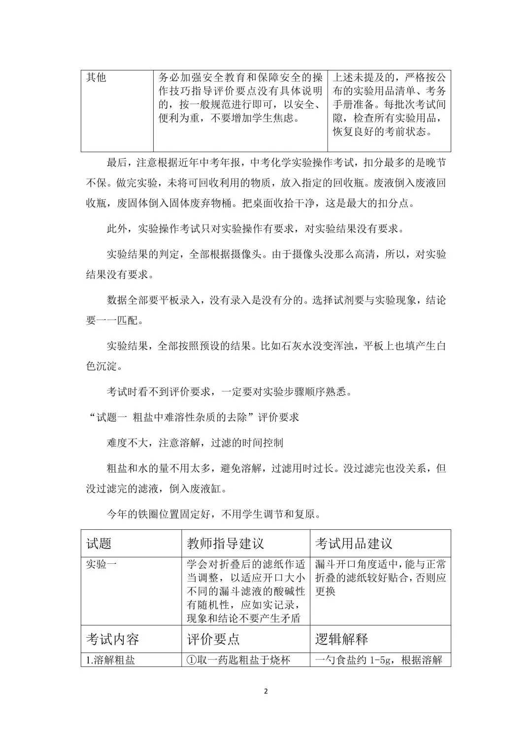 26年广州中考化学实验操作考试考前必看 第2张