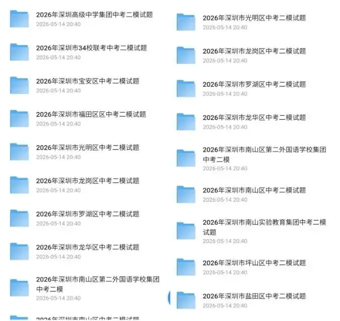 2026深圳中考英语一模二模真题试卷(含答案) 第4张