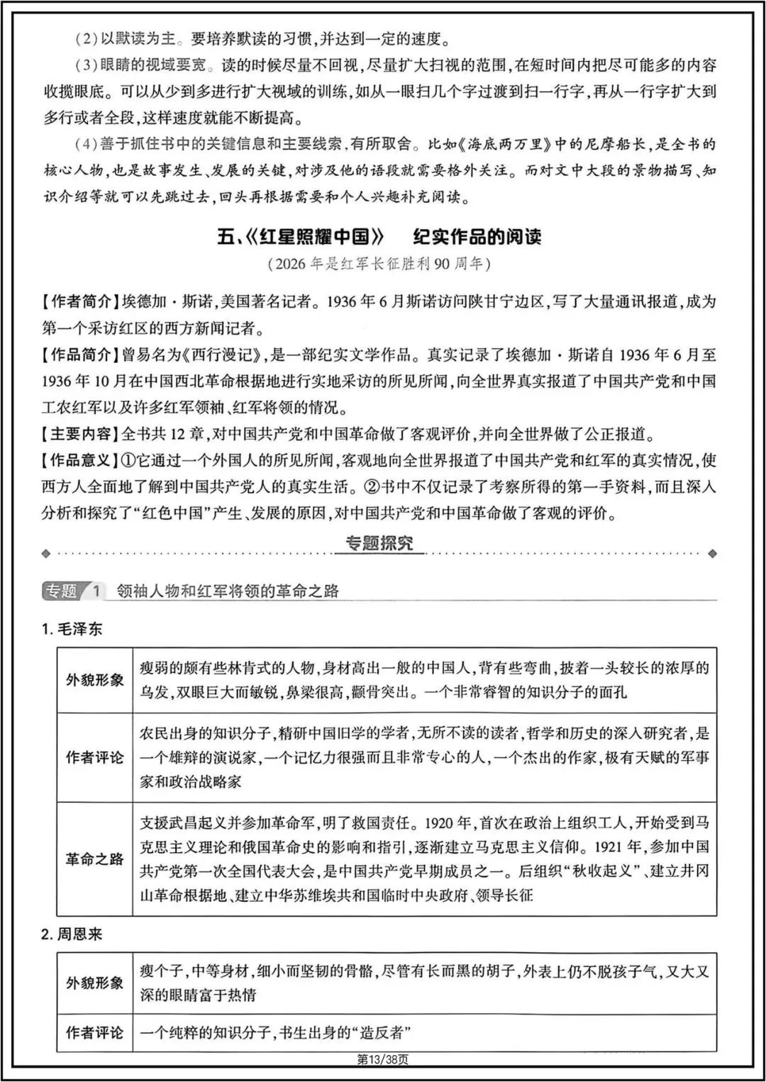 中考总复习|2026年中考初中《语文》12篇名著知识梳理.电子版可打印! 第13张