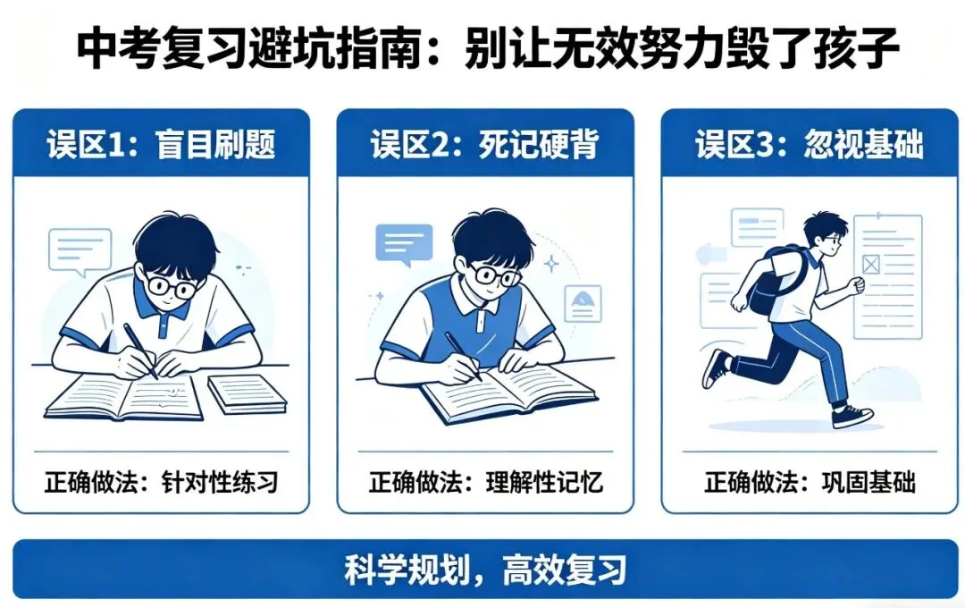 中考复习避坑指南:别让无效努力毁了孩子 第1张