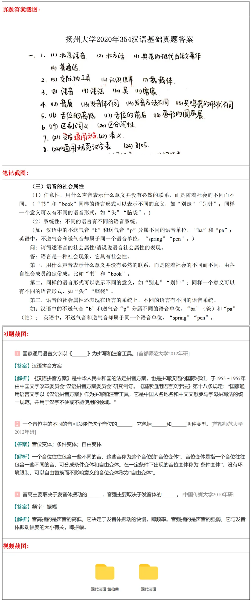 扬州大学2027考研真题资料 | 扬州大学国际中文教育考研354汉语基础445汉语国际教育基础答案笔记题库|持续更新中…… 第26张