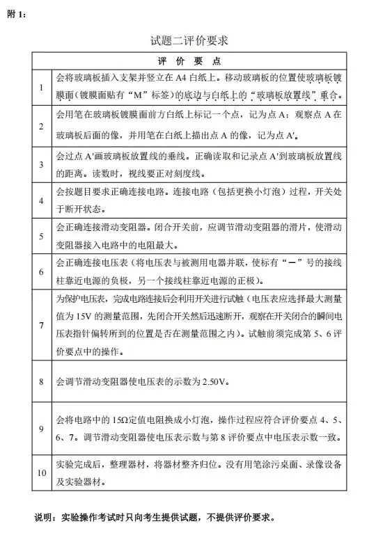 2026广州中考物理实验指引 第6张