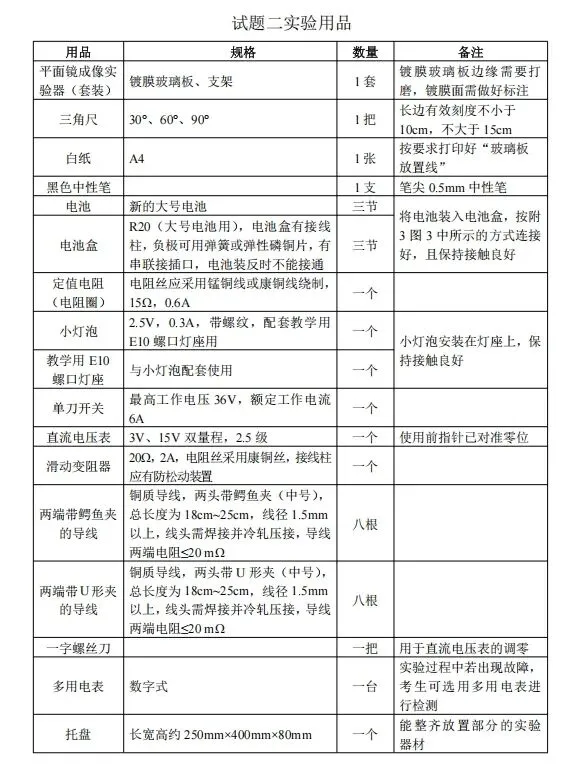 2026广州中考物理实验指引 第7张
