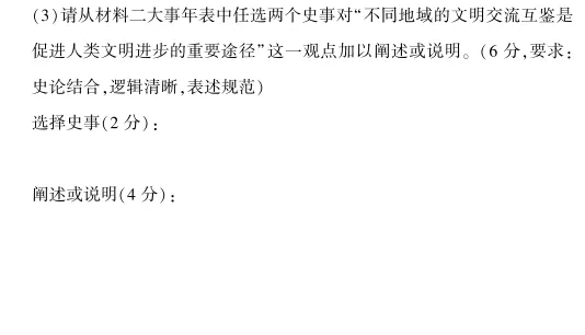 【明思 分享】中考冲刺丨历史专项,分类练习 第15张 【明思 分享】中考冲刺丨历史专项,分类练习 第15张