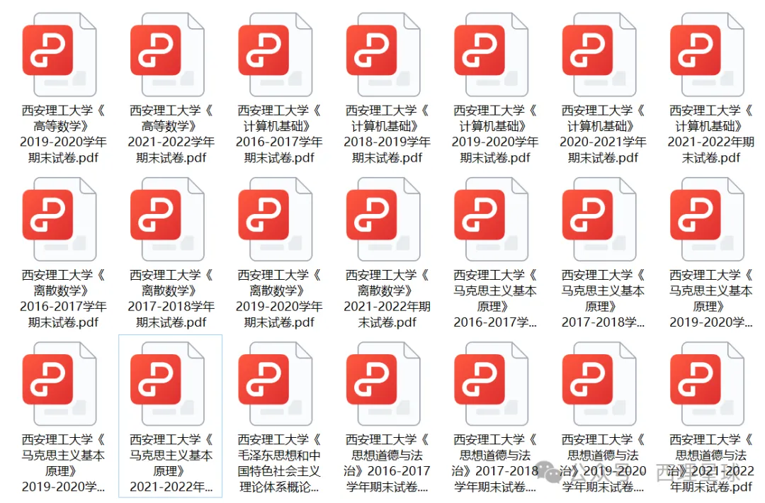 “西安理工大学”历年期中期末真题汇总!快来领取 第3张