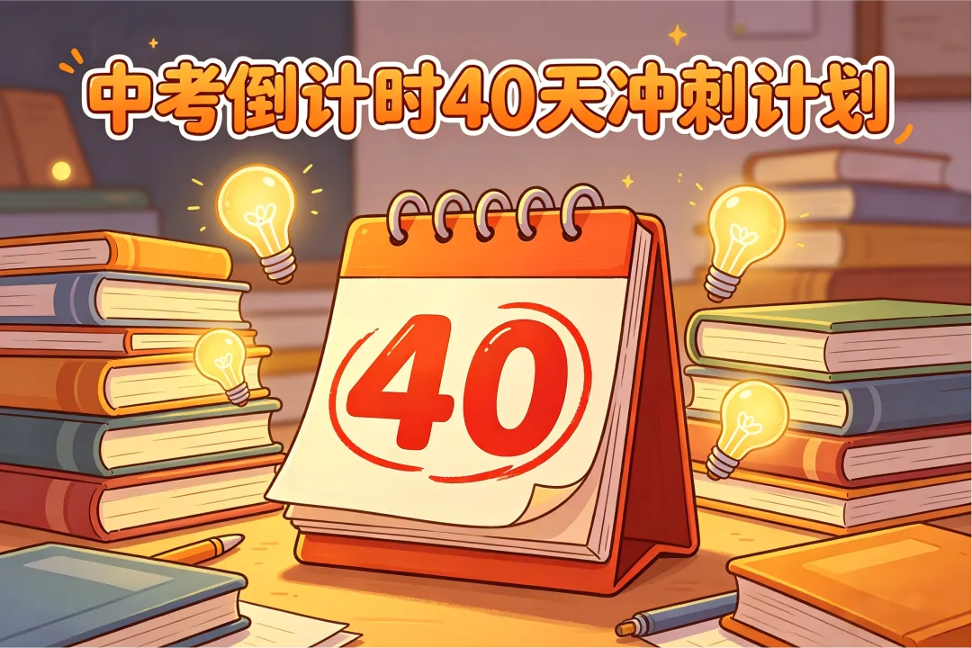 最后 40 天逆袭中考,每日详细复习规划表 第1张