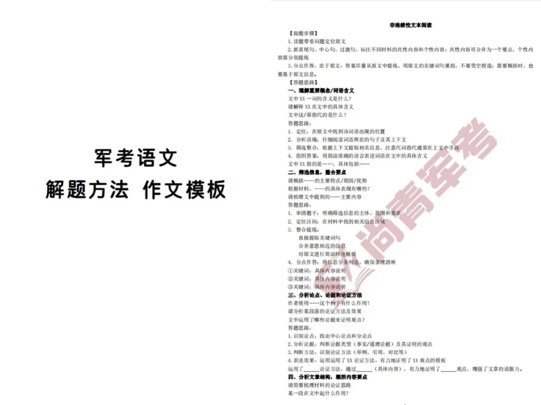 【军考押题卷】2026军考真题押题卷及各科冲刺必备资料(pdf版可分享) 第5张
