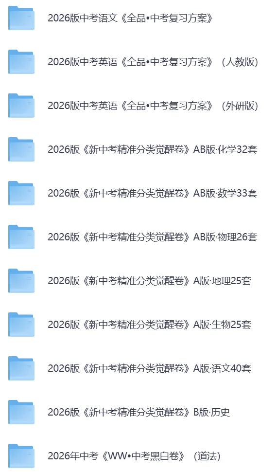 2026年全国各省【中考模拟押题冲刺黑白卷】加答案解析||持续更新中 第4张