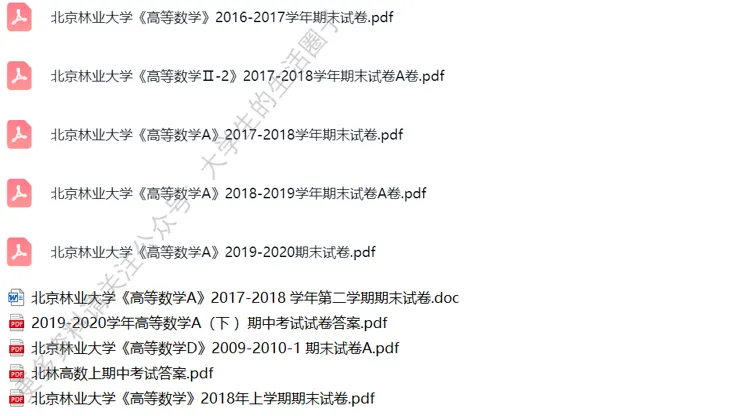 邀你领取北京林业大学20年高等数学真题与答案解析 第5张