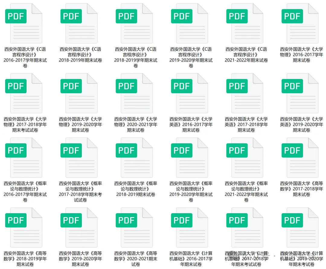 “西安外国语大学”历年期中期末真题来了~ 第2张 “西安外国语大学”历年期中期末真题来了~ 第2张