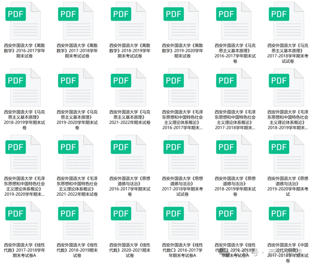 “西安外国语大学”历年期中期末真题来了~ 第3张 “西安外国语大学”历年期中期末真题来了~ 第3张