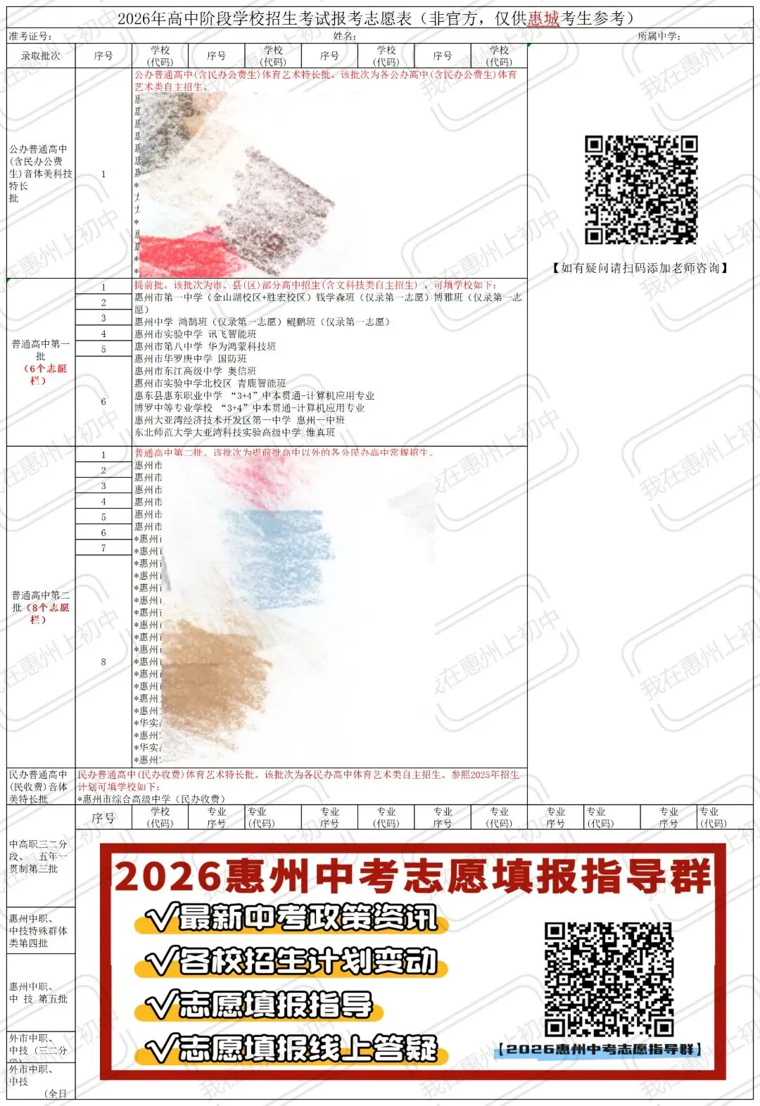 2026惠州中考志愿各区县填报指南图已出!一图教你如何填报! 第2张 2026惠州中考志愿各区县填报指南图已出!一图教你如何填报! 第2张