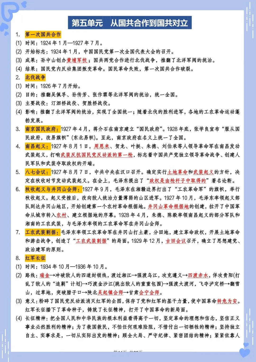 2026 中考历史总复习必背知识点梳理(电子版可打印) 第15张 2026 中考历史总复习必背知识点梳理(电子版可打印) 第15张
