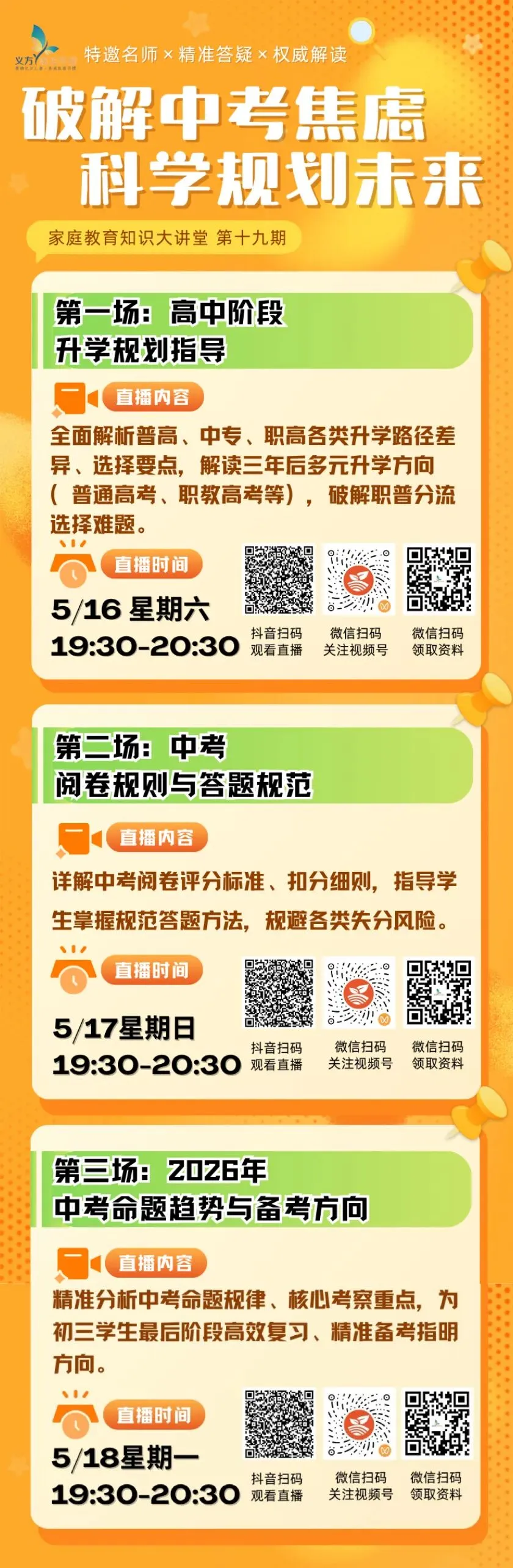 家庭教育知识大讲堂第十九期:破解中考焦虑 科学规划未来 第2张