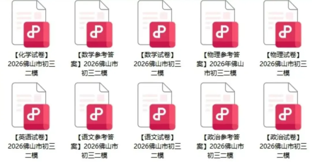 命题贴近中考!2026佛山中考二模真题+答案更新 第3张