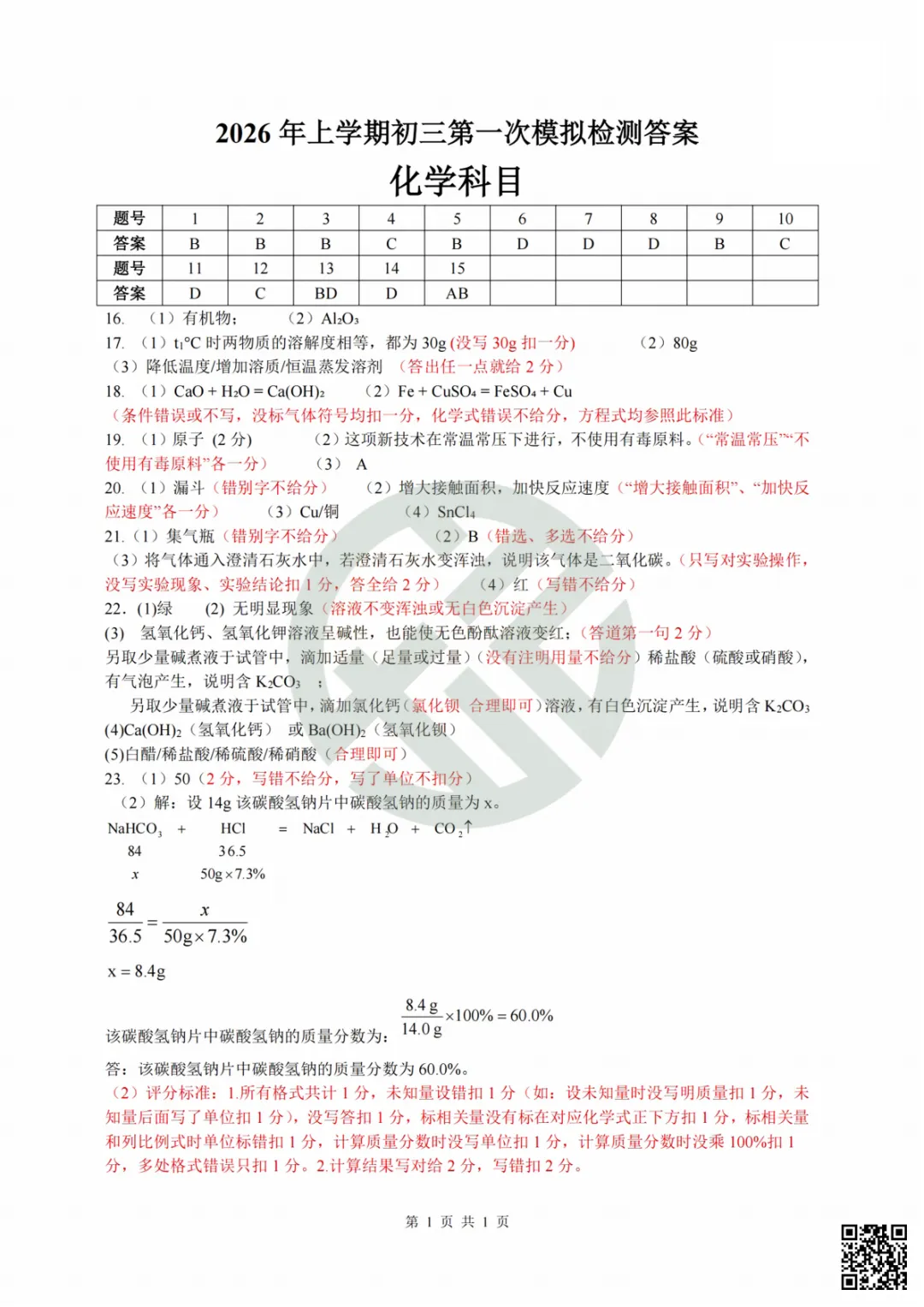 速领!刚考完的雅礼集团初三一模真题附答案 第50张