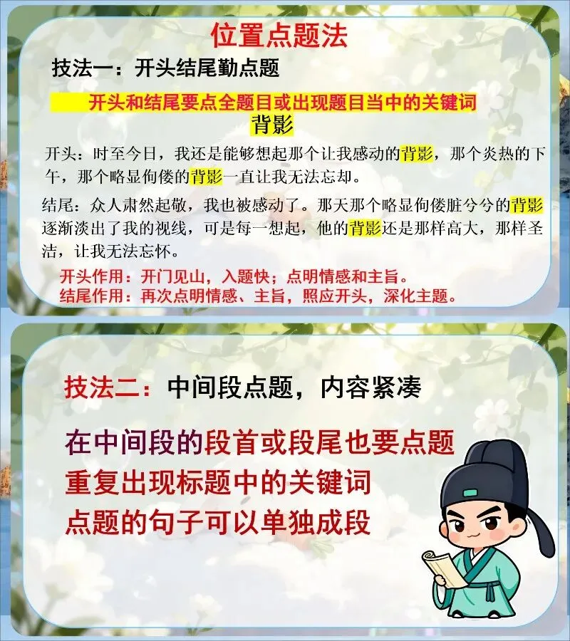 中考作文写作提升—点题要明,扣题要紧! 第8张