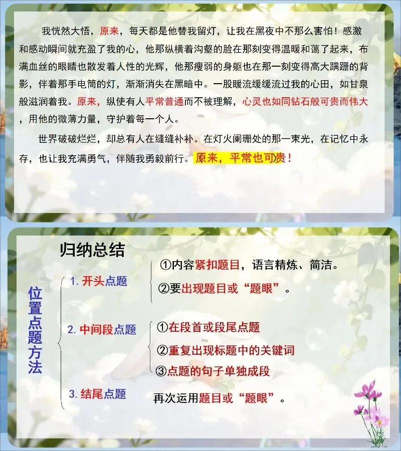 中考作文写作提升—点题要明,扣题要紧! 第14张