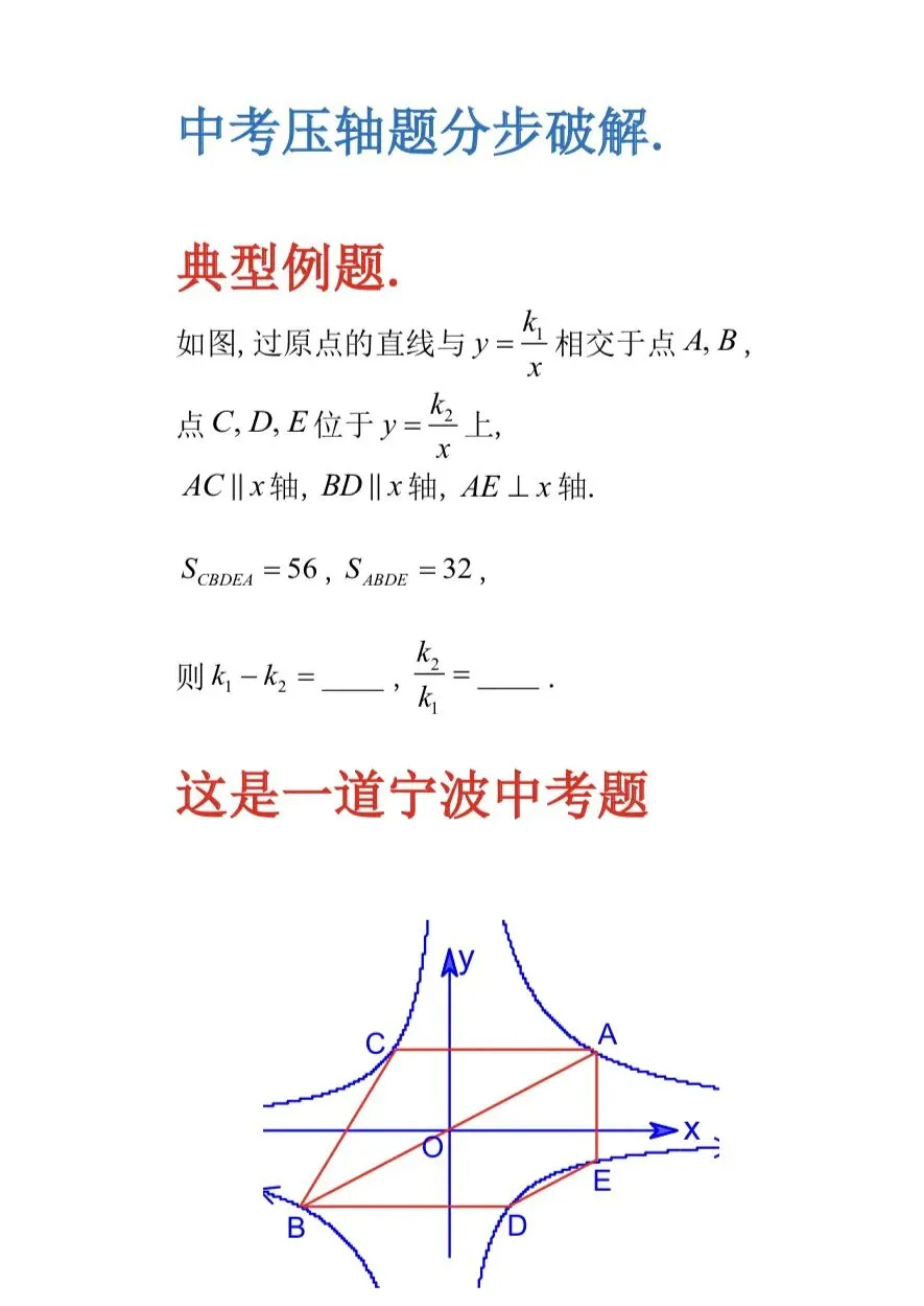 一道中考压轴题的拆解. 第1张