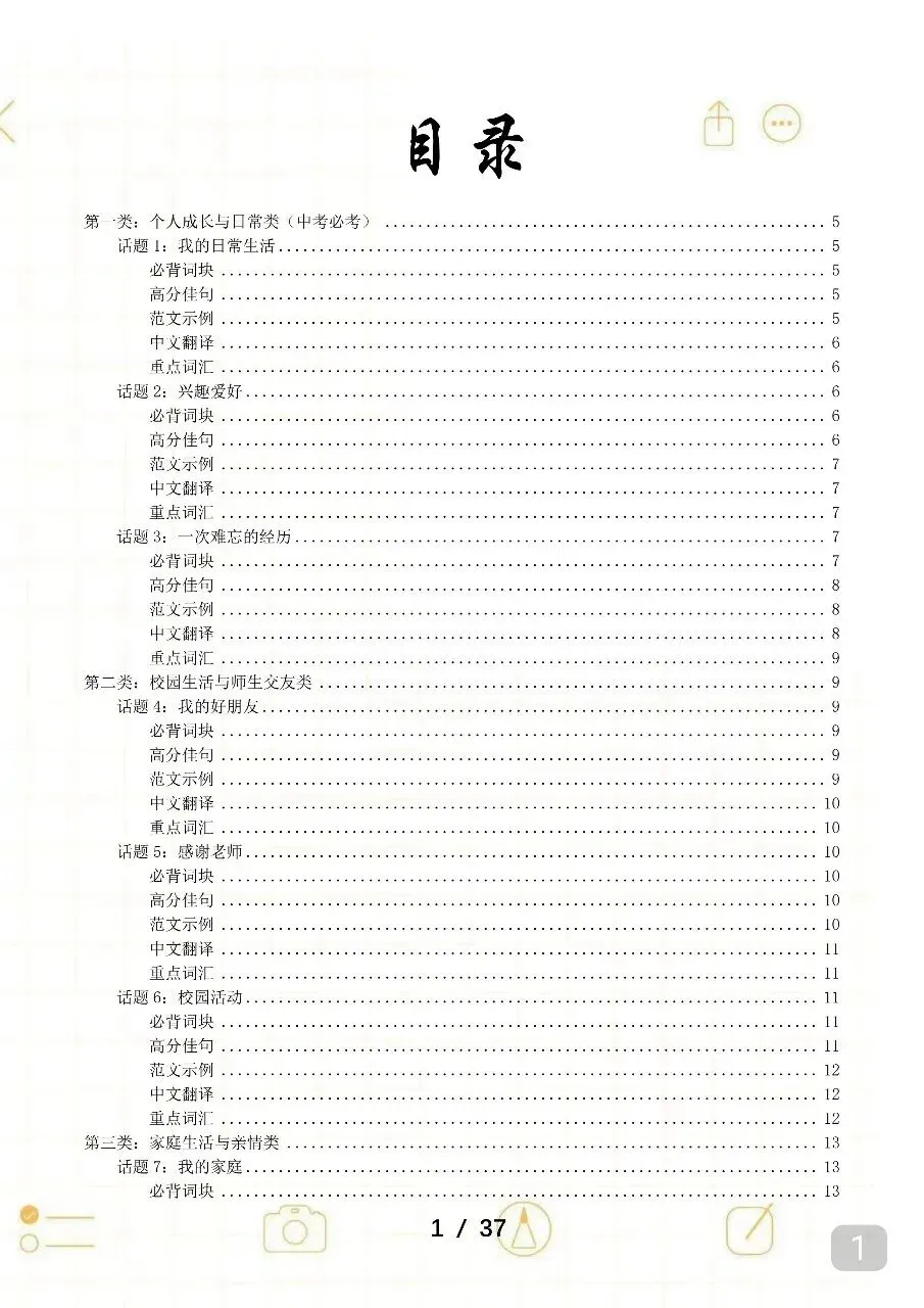 20篇中考英语作文范文预测,打印出来背诵,中考倒计时每天努力背一篇 第1张