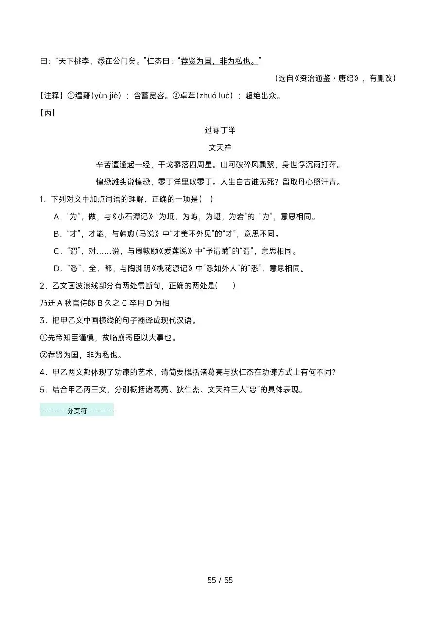 2026年最新版中考语文考前20天终极攻略,有完整电子版可打印,学霸学习好帮手,建议家长打印,学霸人手一份! 第54张
