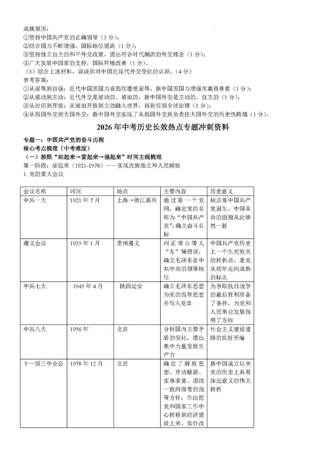 2026年中考历史时政关联热点专题冲刺资料 第17张