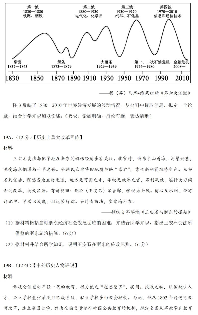 高考真题|2022年高考江苏卷历史试题和答案 第6张