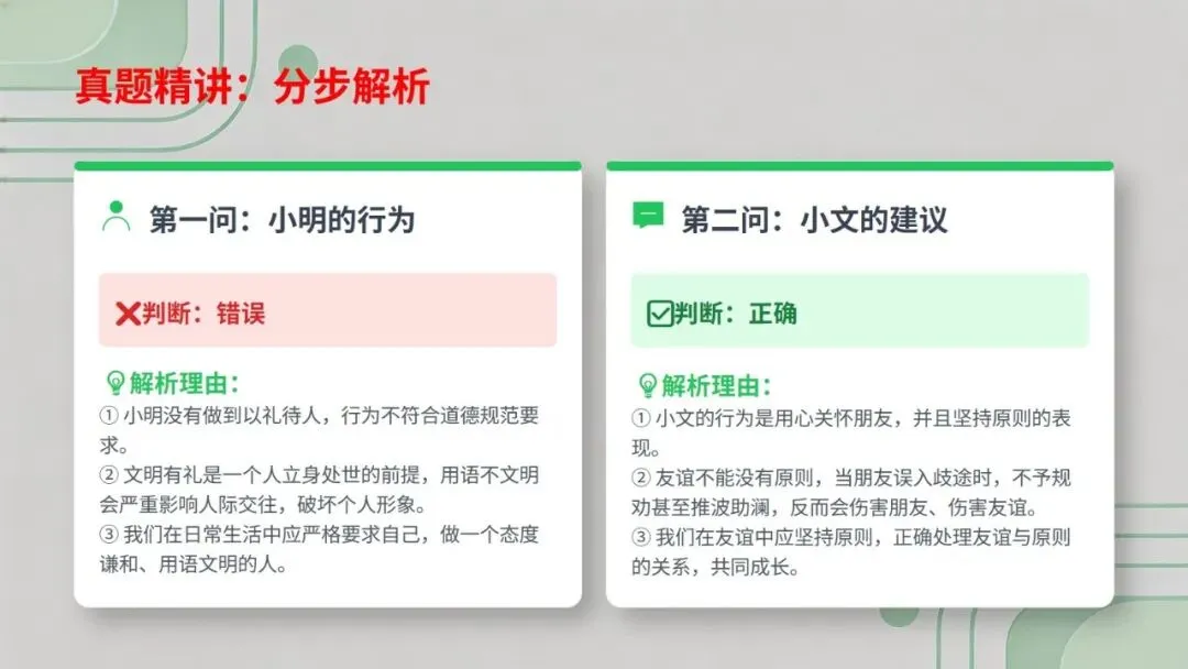 2026年道德与法治中考复习题型专题三——辨析题解题技巧 第13张