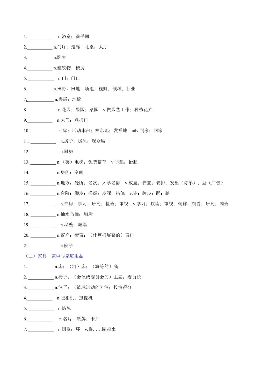 中考英语新课标必背热点话题词汇,含默写版和记背版! 第21张