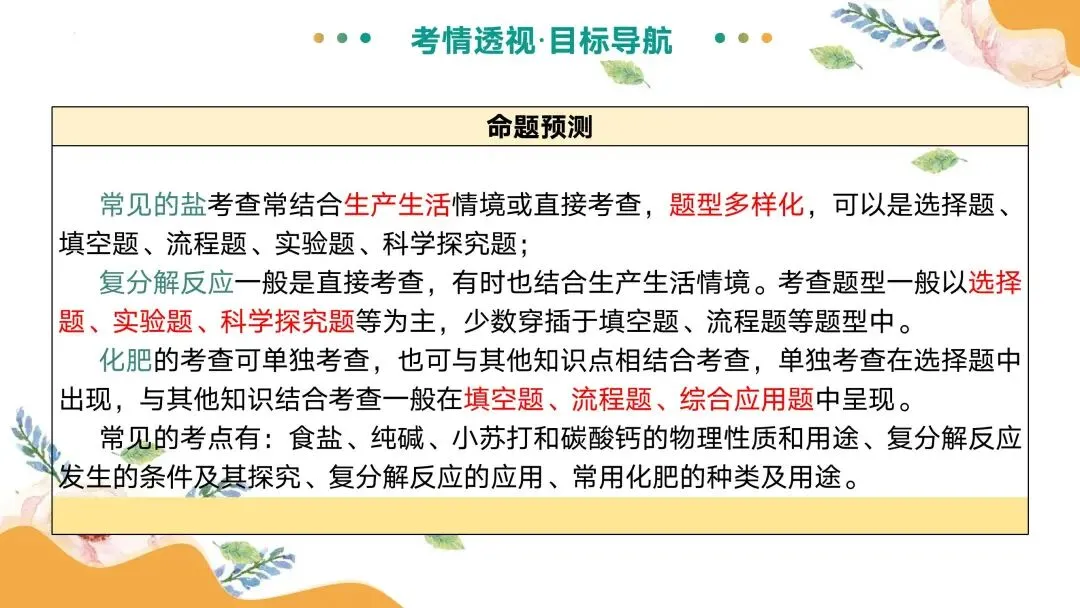 中考专题复习常见的盐 第6张