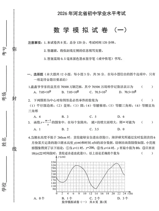 【中考模拟押题】河北2026年《衡水臻卷》 (黑白卷 定心卷 天星载望 逆袭卷 模拟卷冲刺卷) 第5张