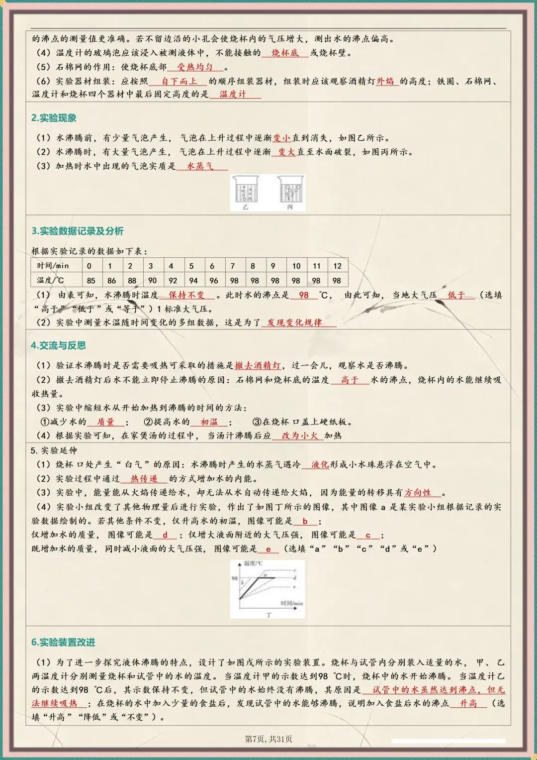 中考冲刺 | 2026中考物理实验总结 含解析 (电子版可打印) 第6张