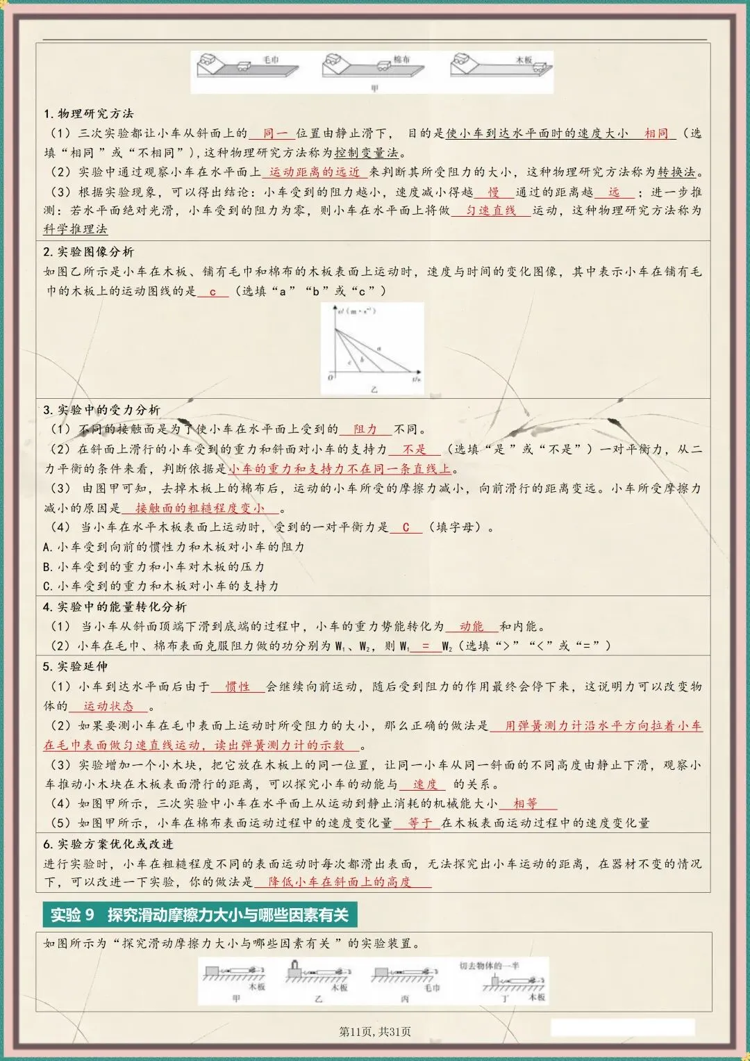 中考冲刺 | 2026中考物理实验总结 含解析 (电子版可打印) 第8张