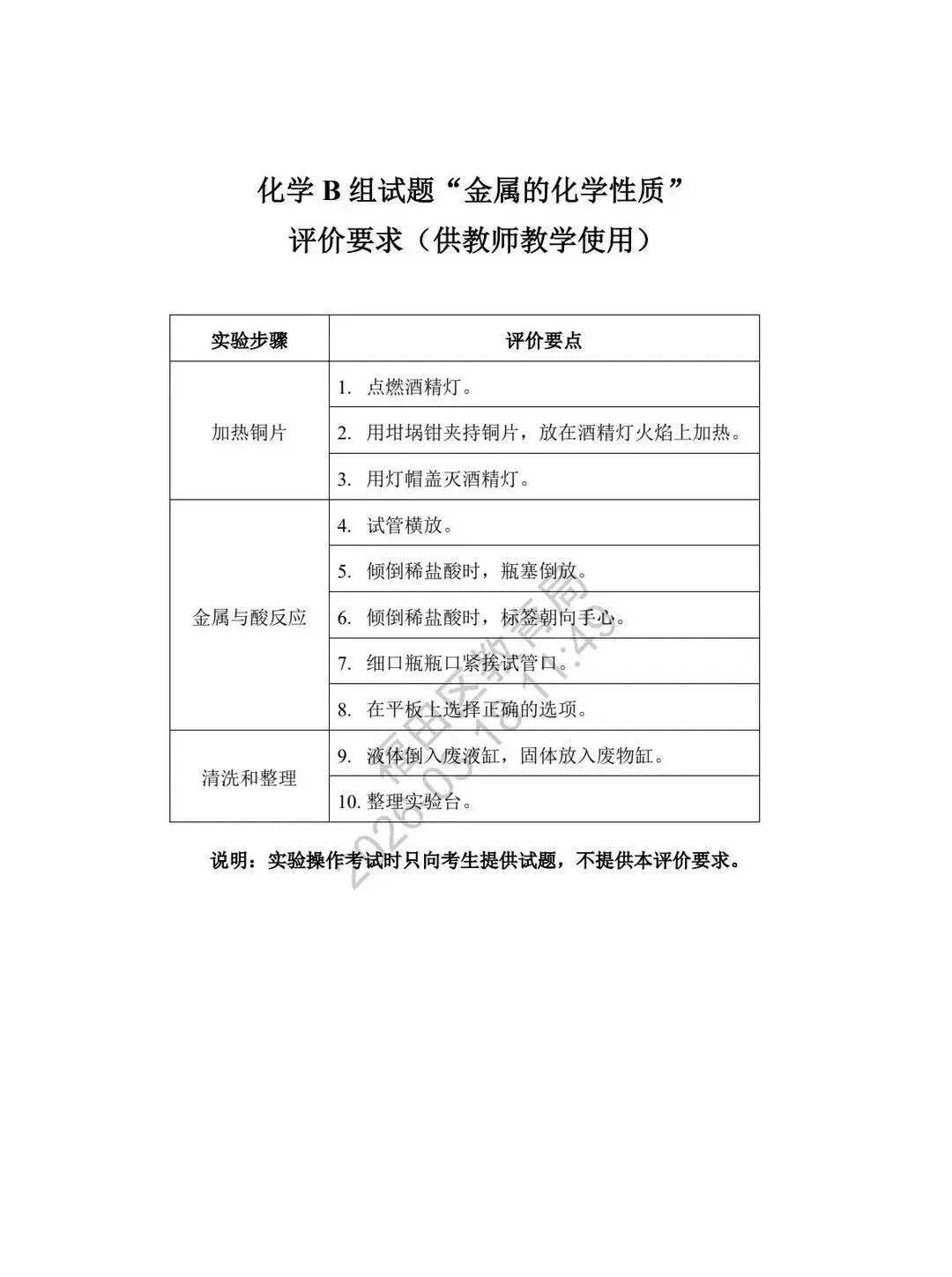 5月23日开考!总分20分,2026中考理化实验操作考试模拟试题及演示视频汇总! 第18张