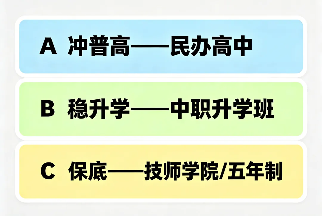 中考两三百分,初三确定考不上高中,什么时候找学校最合适?这个时间点太关键了 第2张