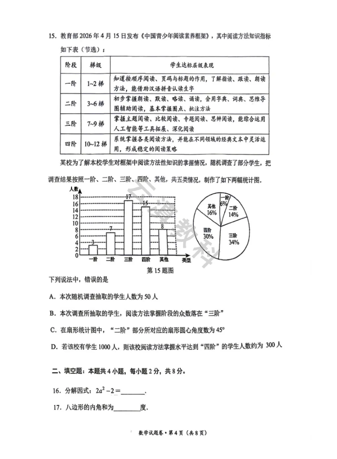 2026年官渡区初中二模试卷(全) 第13张
